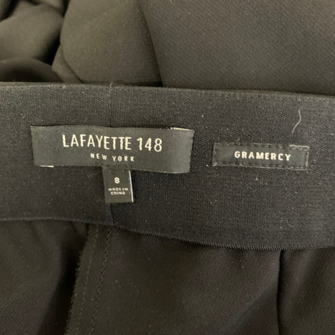 LAFAYETTE 148 Size 8 Navy Polyamide Bend Trouser Cut Casual Pants