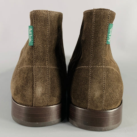 PS by PAUL SMITH Size 11 Arni Dark Brown Suede Lace-Up Boots