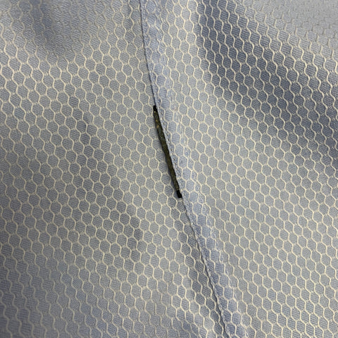 BILLIONAIRE COUTURE Size XL Blue Light Blue Jacquard Cotton Long Sleeve Shirt