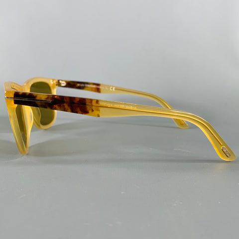 TOM FORD Andrew Yellow Amber Acetate Sunglasses