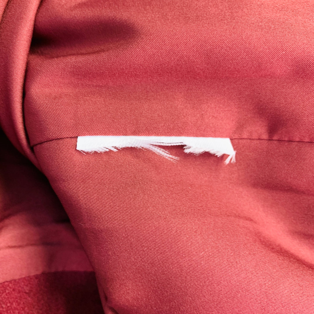 RUE SOPHIE Size M Burgundy Wool Blend Strapless Top Pencil Skirt Set