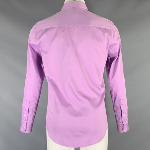 VERSACE COLLECTION Size S Purple Cotton Long Sleeve Shirt