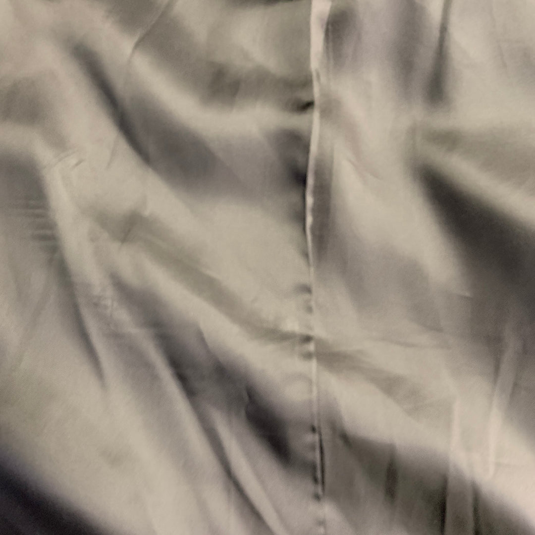 R13 Size L Brown Black White Animal Print Viscose Silk Shawl Collar Sport Coat