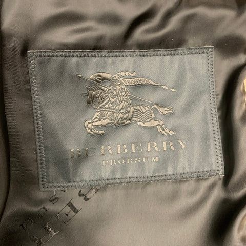 BURBERRY PRORSUM Size 42 Tan Lambskin Suede Zip Up Jacket