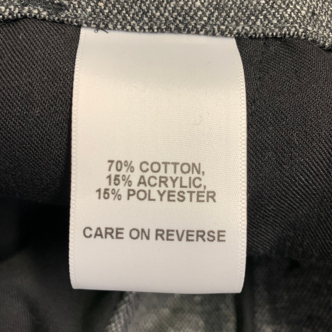 BILLY REID Size M Heather Grey Cotton Blend Notch Lapel Suit