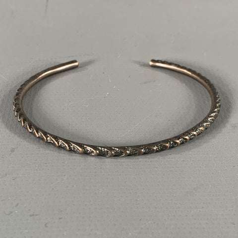 SAINT LAURENT Silver Tone Metal Bracelet