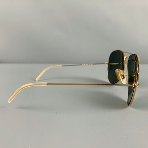 RAY-BAN Gold Metal Sunglasses