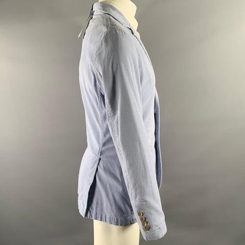 KLEIN EPSTEIN & PARKER Size 38 Blue Periwinkle Notch Lapel Sport Coat Jacket