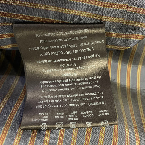 TED BAKER Chest Size 40 Grey Light Blue Tartan Wool Notch Lapel 34 31 Suit