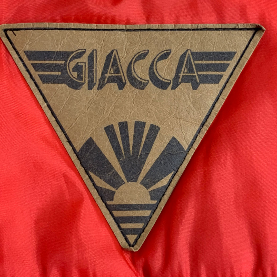 GIACCA Size S Multi Color Polyester Color Block Zip Snaps Jacket