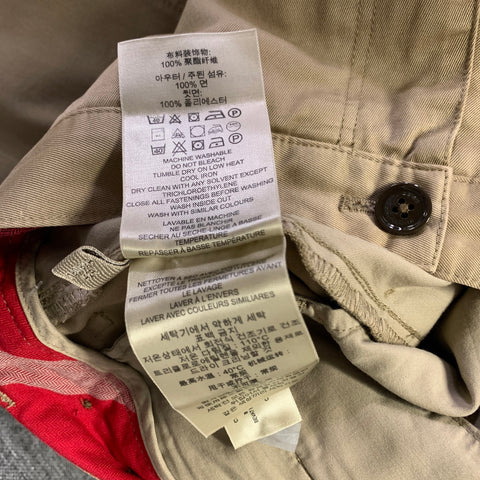 BURBERRY BRIT Size 32 Tan Khaki Solid Cotton Straight leg Casual Pants