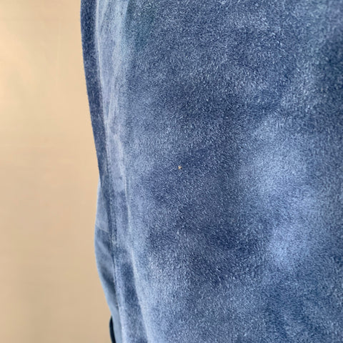 LEVI STRAUSS Size XXL Blue Suede Trucker Jacket