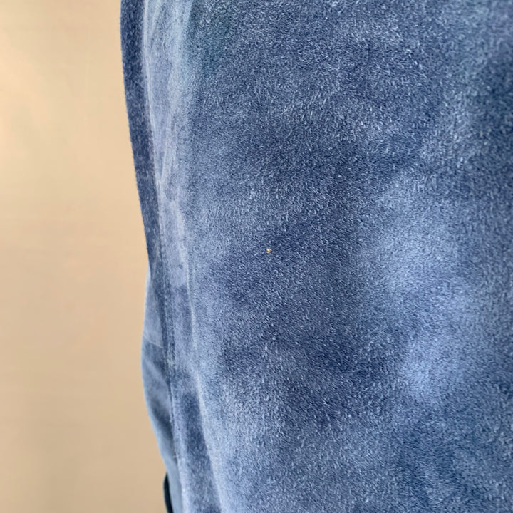 LEVI STRAUSS Size XXL Blue Suede Trucker Jacket