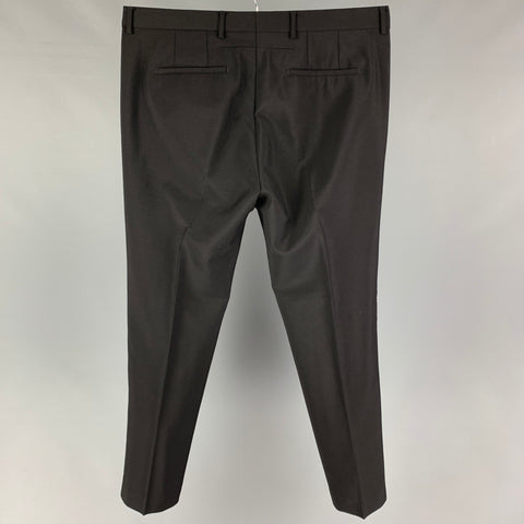 GIVENCHY Size 36 Black Wool Blend Zip Fly Dress Pants