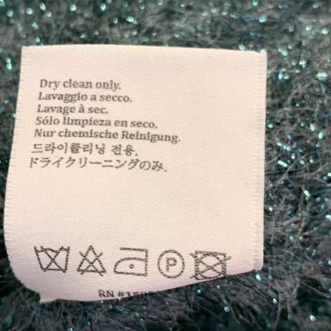SIES MARJAN Size XS Metallic Green Polyamide Blend Crew Neck Pullover