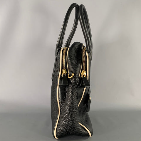 MARC JACOBS Size Black White Pebble Grain Leather Bags