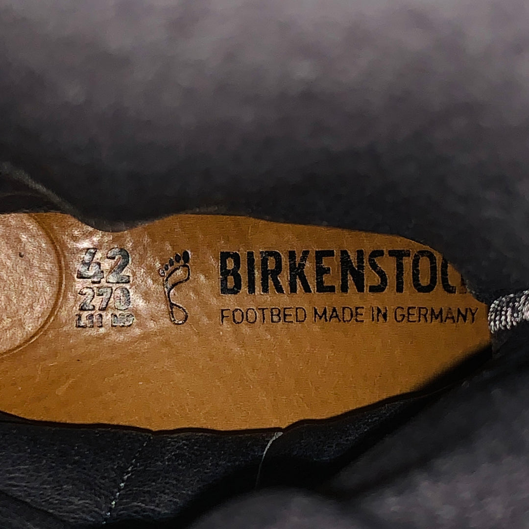 BIRKENSTOCK Size 9 Black Ruched Leather Pull On Side Zipper Boots