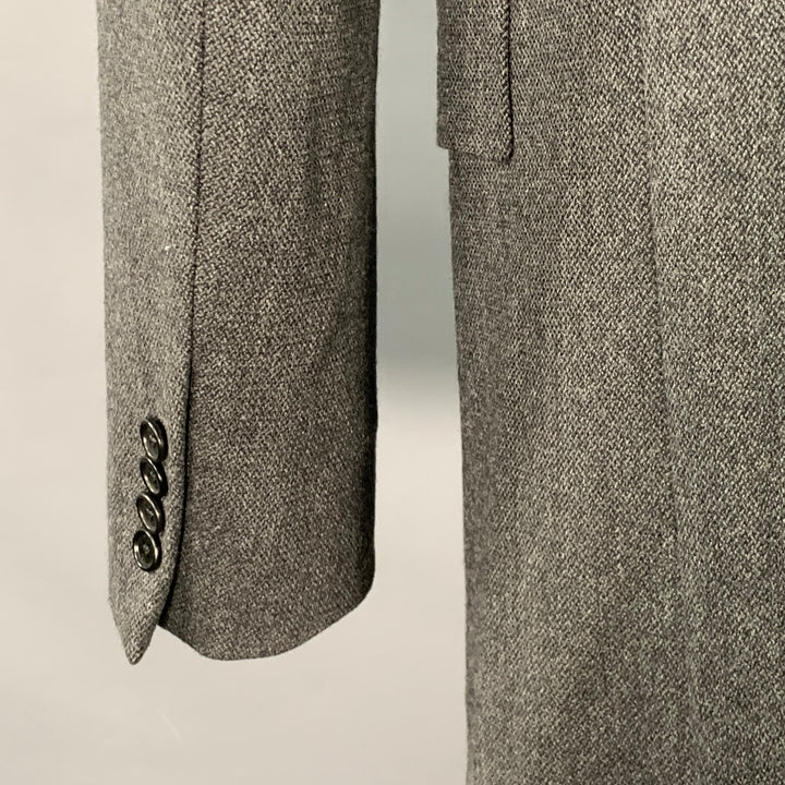 PS by PAUL SMITH Size XXL Grey Black Nailhead Wool Contrast Collar Coat