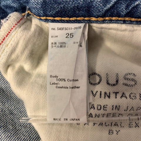 MOUSSY VINTAGE Size 25 Blue Cotton Distressed Jeans