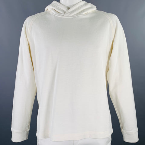 Sweat à capuche VOLLEBAK L Coton Chanvre Crème