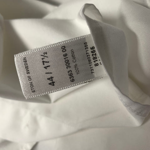 ETON Size XL White Cotton French Cuff Long Sleeve Shirt