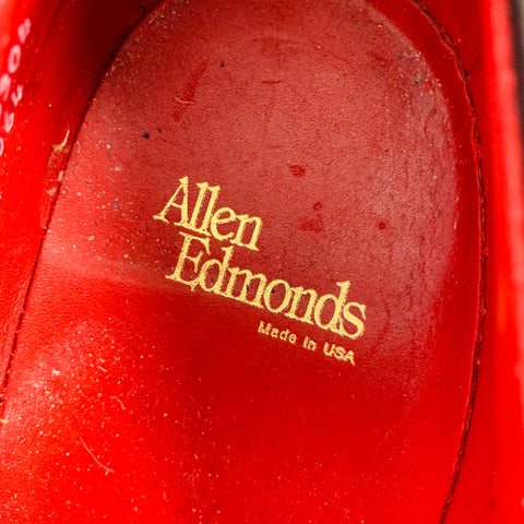 ALLEN EDMONDS Size 13 Black Patent Leather Lace-Up Shoes