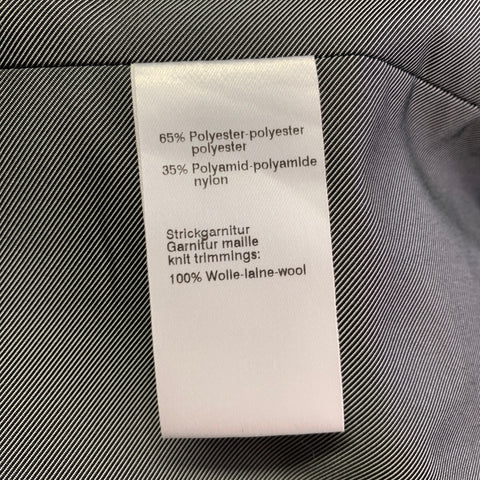 AKRIS Size 14 Grey Polyester Blend Knit Double Zipper Jacket