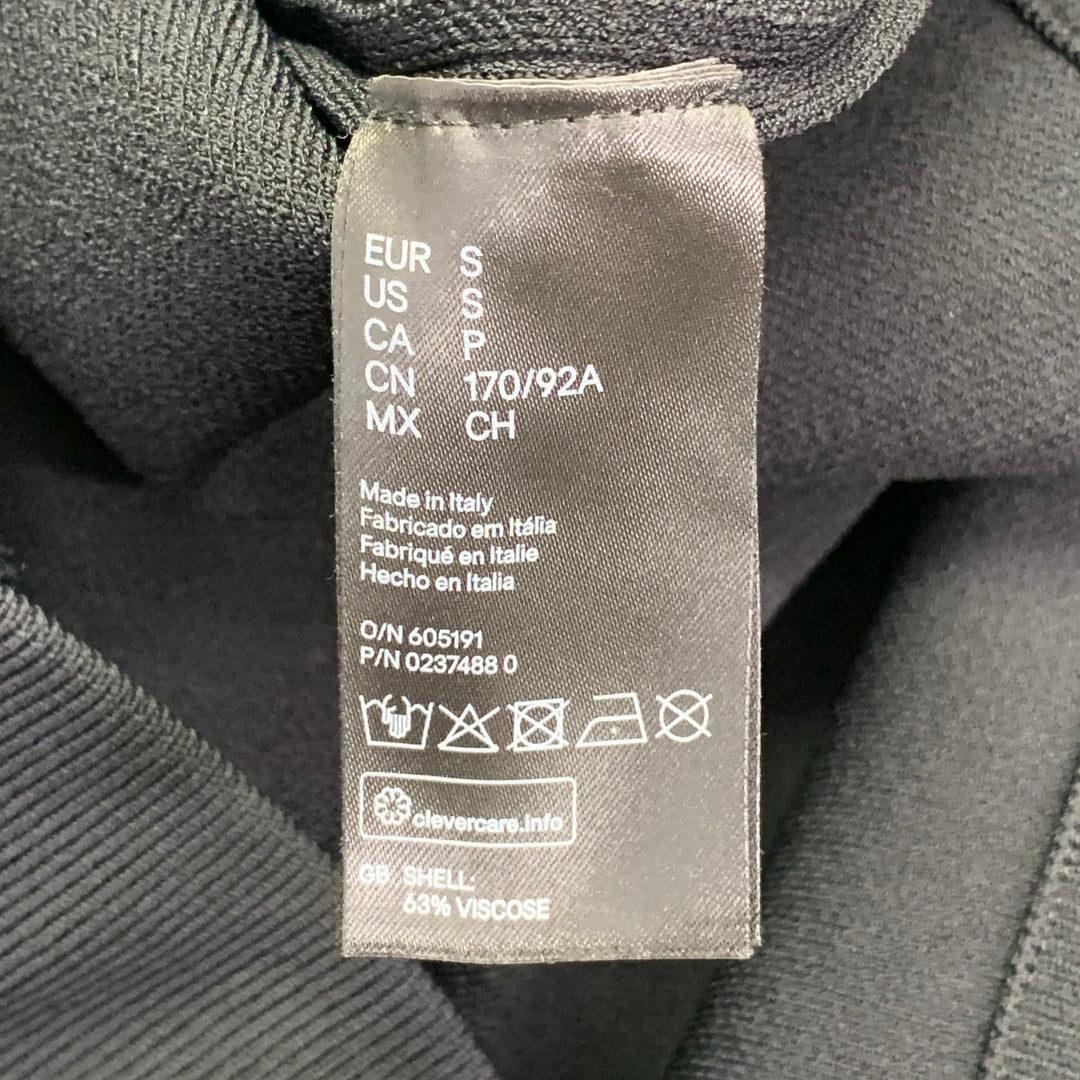 ALEXANDER WANG x H&M Size S Black Textured Viscose Hooded Sweatshirt