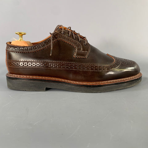 RANCOURT & CO. Size 9 Brown Leather Rubber Sole Lace Up Shoes