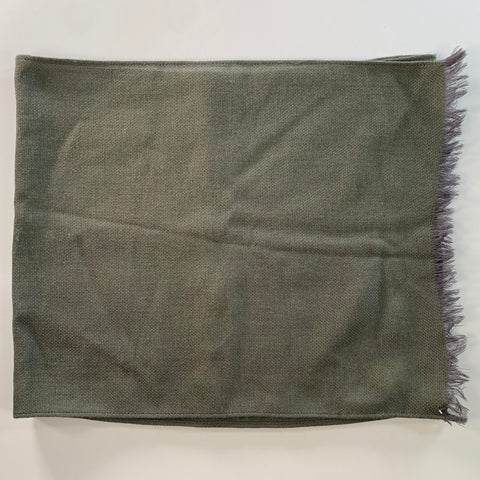 ERMENEGILDO ZEGNA Green Wool Scarves & Shawls