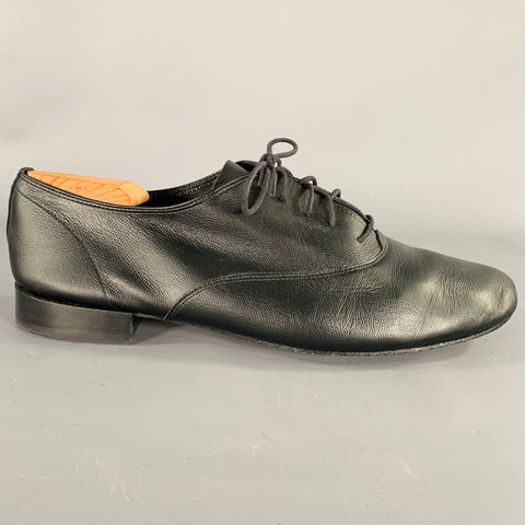 REPETTO Size 11 Black Leather Oxford Lace-Up Shoes