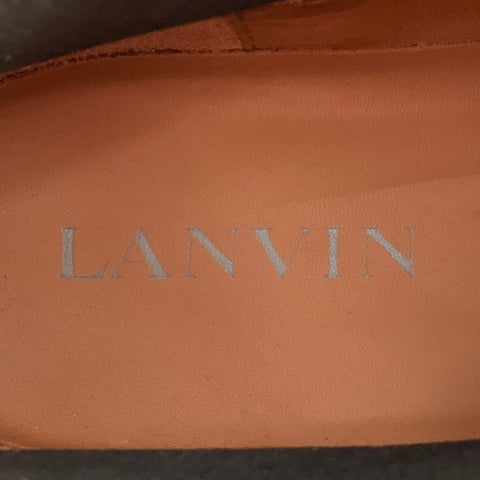 LANVIN Size 9 Cognac Brown Leather Pull On Boots