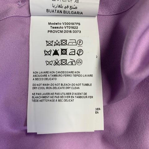 VERSACE COLLECTION Size S Purple Cotton Long Sleeve Shirt