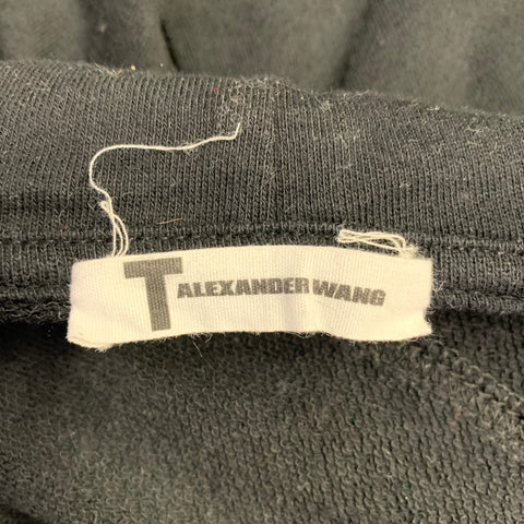 ALEXANDER WANG Size S Black Mixed Fabrics Cotton Blend Sleeveless Jacket