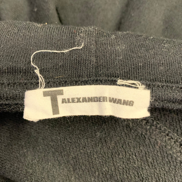 ALEXANDER WANG Size S Black Mixed Fabrics Cotton Blend Sleeveless Jacket