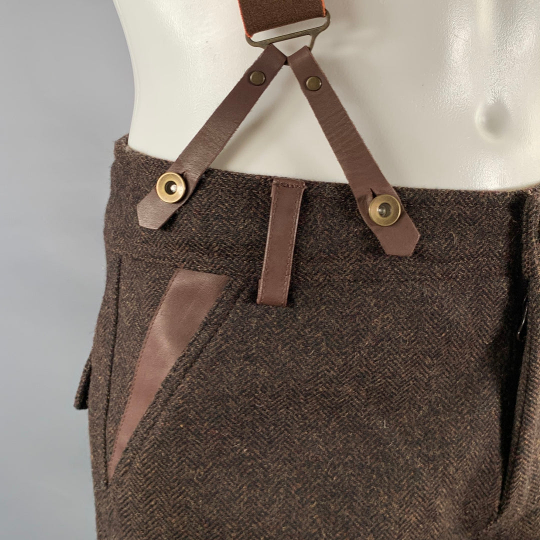 ALPS AND METERS Size S Brown Heather Winter Casual Pants