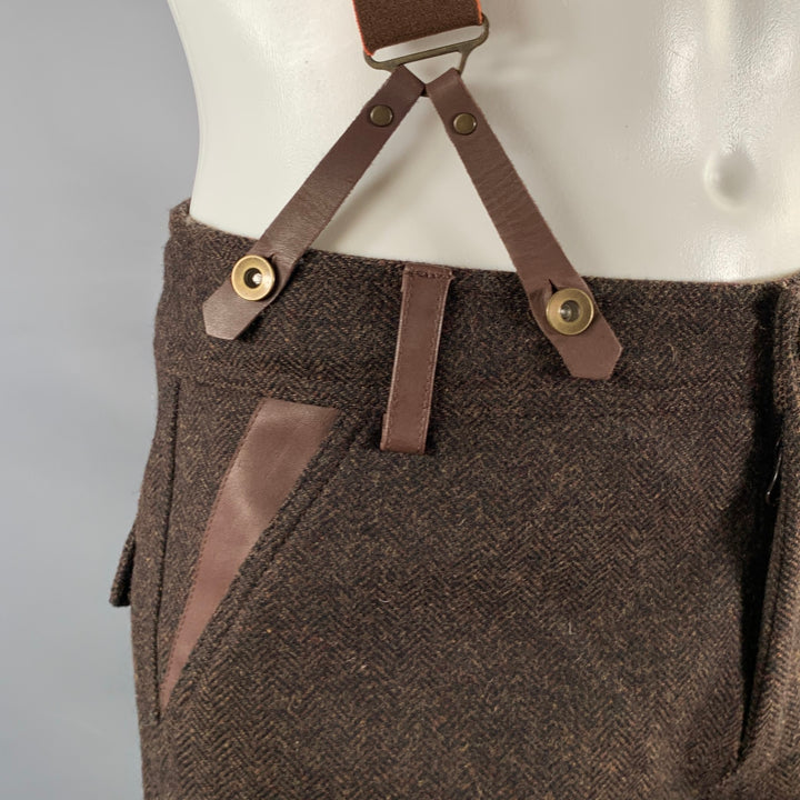 ALPS AND METERS Size S Brown Heather Winter Casual Pants