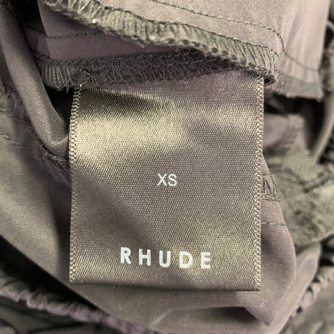 Pantalon cargo décontracté RHUDE taille XS en polyester noir