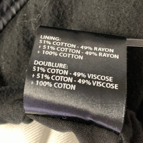 HAIDER ACKERMANN Size S Black White Cotton Nylon Hooded Parka