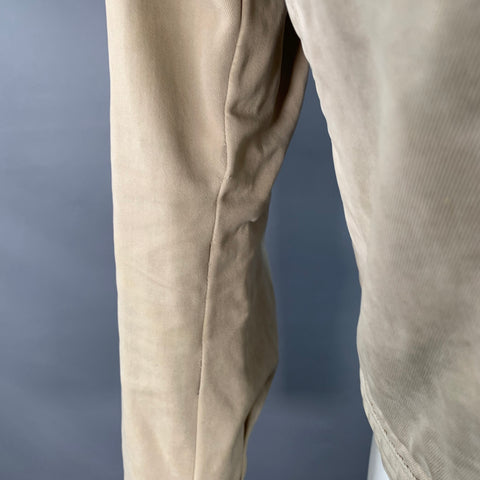 DSQUARED2 Size S Beige Twill Cotton Button Up Jacket