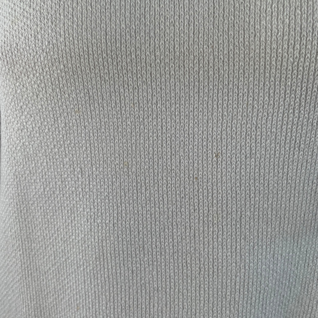 GIORGIO ARMANI Size XL Grey Contrast Trim Cashmere Silk V-Neck Sweater