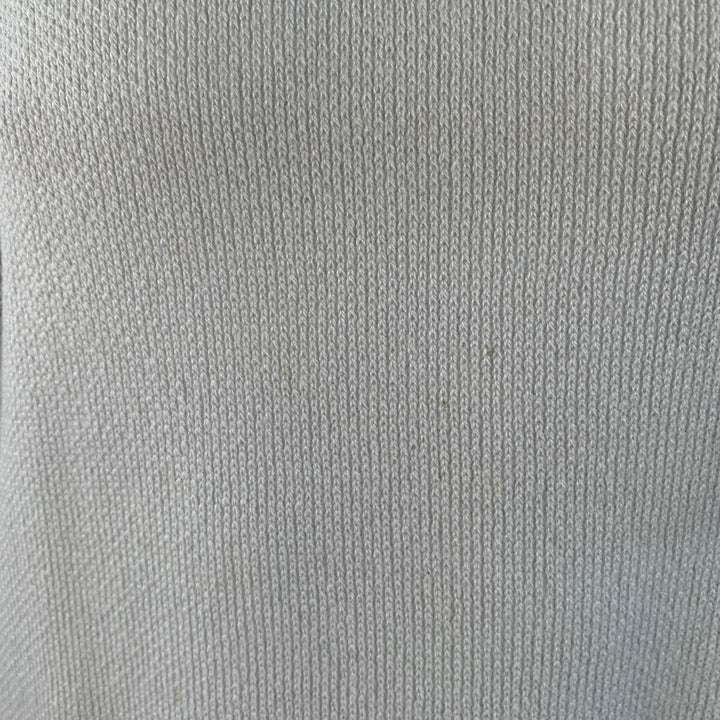 GIORGIO ARMANI Size XL Grey Contrast Trim Cashmere Silk V-Neck Sweater