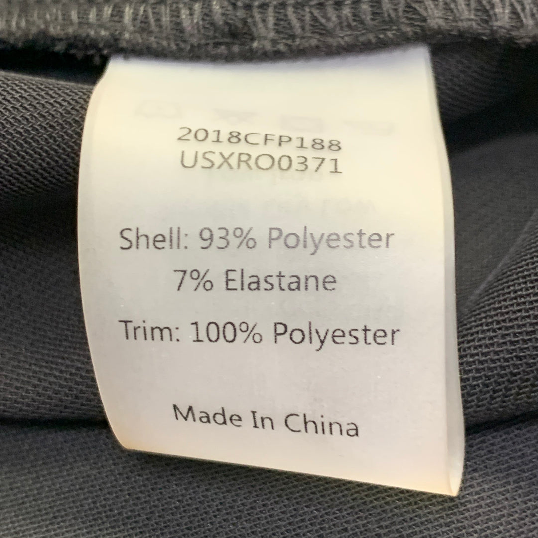 RODARTE x UNIVERSAL STANDARD Size 22 Black Polyester Ruffled Jumpsuit