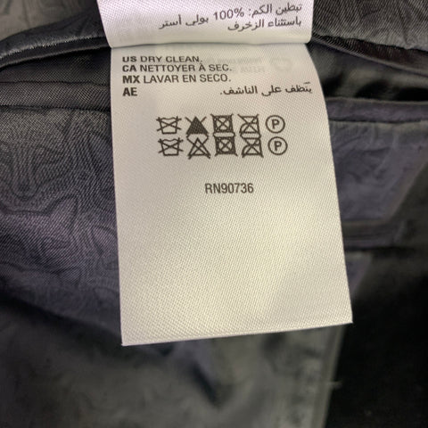 ALFANI Size 40 Black Velvet Cotton Single Breasted Sport Coat
