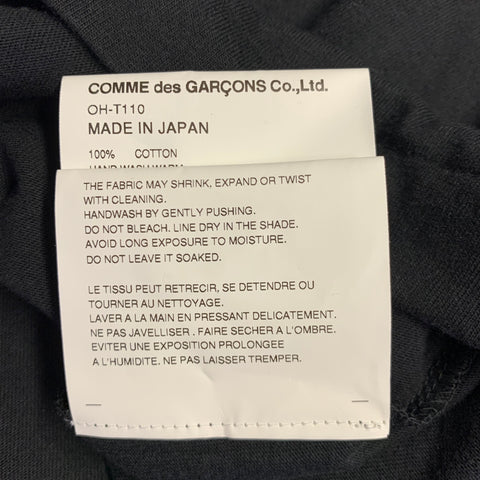 COMME des GARCONS PLAY Size S Black Cotton Oversized T-shirt