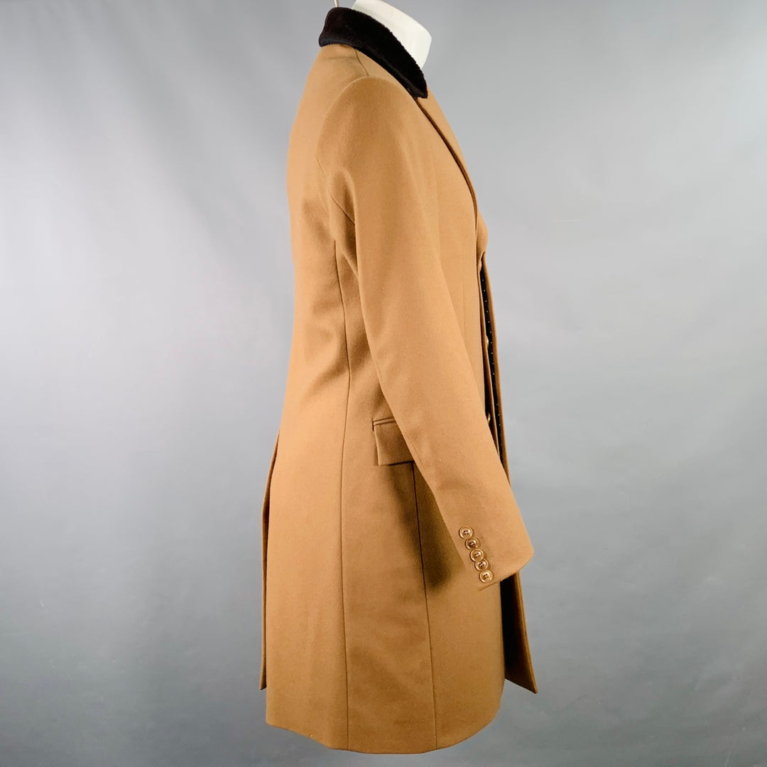 PAUL SMITH Size 38 Tan Brown Wool Cashmere Coat