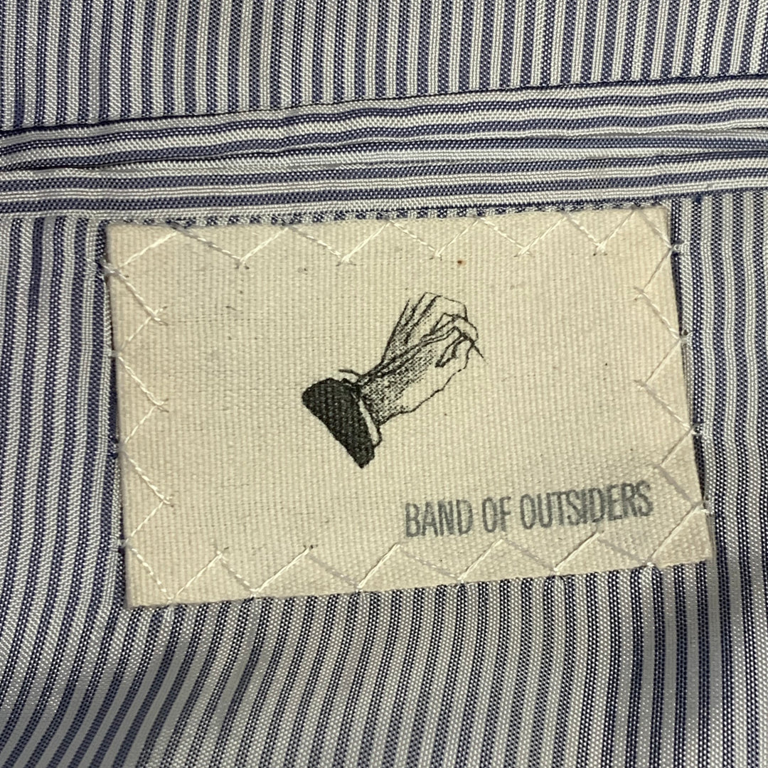 BAND OF OUTSIDERS Size 36 Black Wool Blend Single Breasted Sport Coat