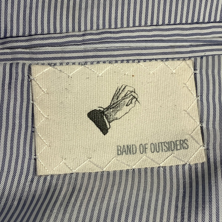 BAND OF OUTSIDERS Size 36 Black Wool Blend Single Breasted Sport Coat