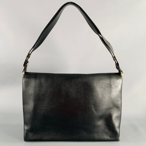 CELINE 2018 Sac à Main de Médecin en Cuir Noir et Doré