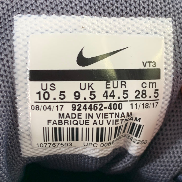 NIKE Size 10.5 Grey Black Burgundy Logo Rubber Sole Sneakers